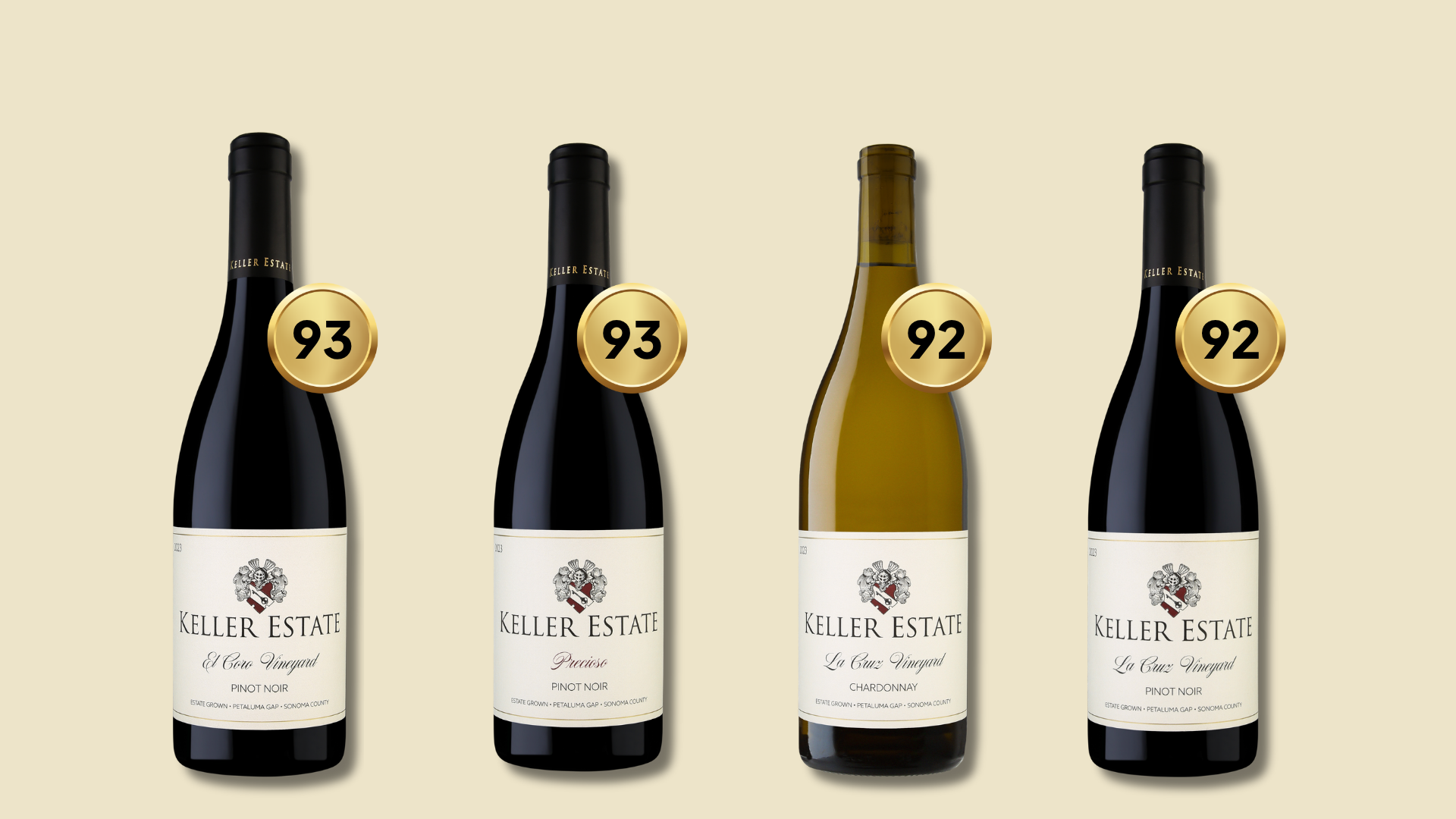 Wine Enthusiast Honors Four Keller Estate Wines